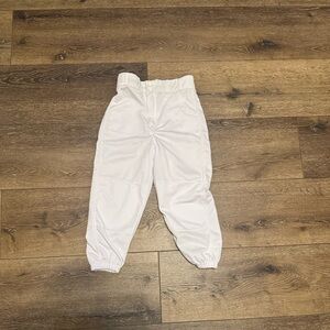 Franklin white baseball pants youth m8 NWT